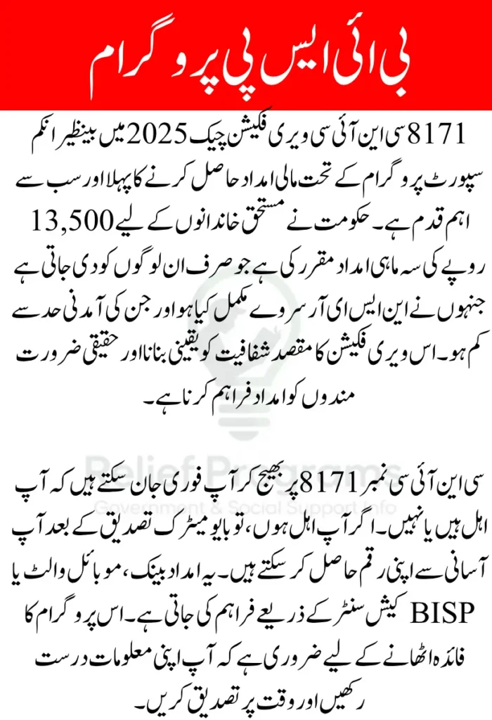 8171 CNIC Verification Check