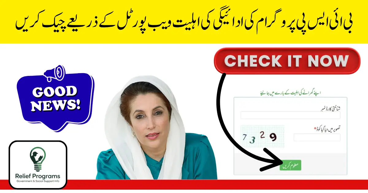 BISP 13500 Payment Status Check