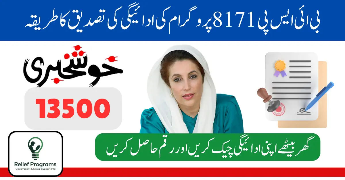 BISP 8171 Payment Verification