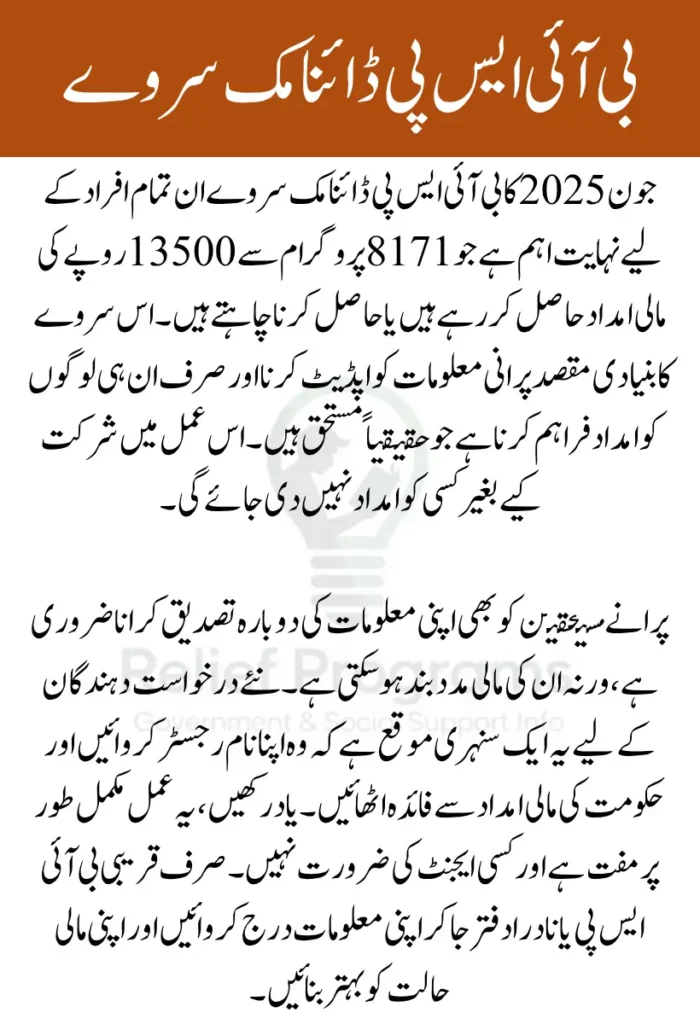 BISP Dynamic Survey