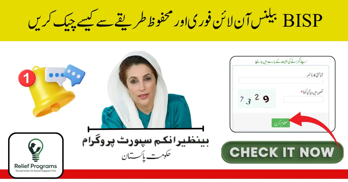 Check BISP Balance Online