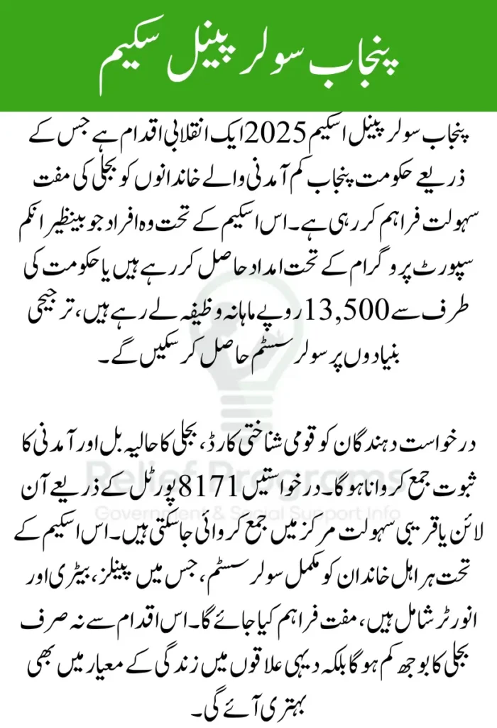 Punjab Solar Panel Scheme