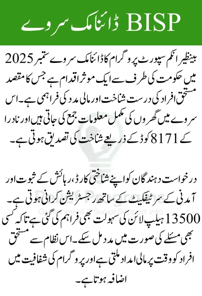 BISP Dynamic Survey