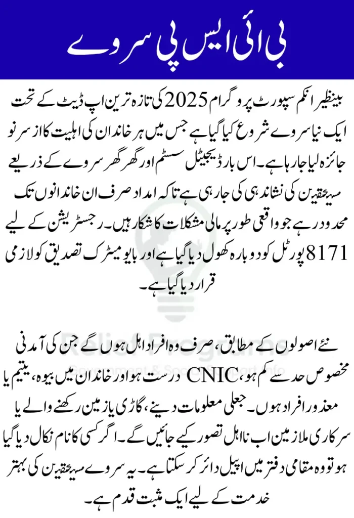 BISP Survey 2025 Update